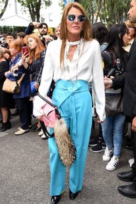 Milan Fashion Week, Women Spring Summer 2016. Milano, Moda Donna, Primavera Estate 2016. GIORGIO ARMANI arrivals Pictured: Anna dello Russo  SimonaxChioccia Fotosicki