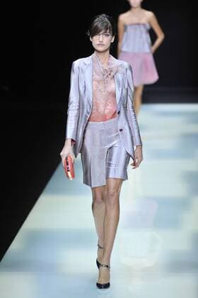ENTERTAINMENT MODE Mailand Fashion Week - Giorgio Armani Modenschau Milan Fashion Week, Women Spring Summer 2016. Milano, Moda Donna, Primavera Estate 2016. GIORGIO ARMANIcatwalk Pictured: models  RiccardoxGiorrdanox Fotosicki