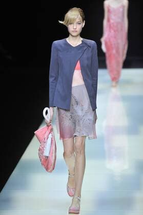 ENTERTAINMENT MODE Mailand Fashion Week - Giorgio Armani Modenschau Milan Fashion Week, Women Spring Summer 2016. Milano, Moda Donna, Primavera Estate 2016. GIORGIO ARMANIcatwalk Pictured: models  RiccardoxGiorrdanox Fotosicki