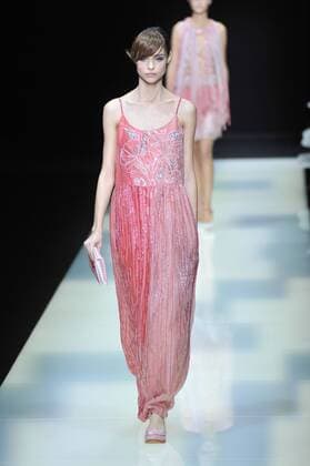 ENTERTAINMENT MODE Mailand Fashion Week - Giorgio Armani Modenschau Milan Fashion Week, Women Spring Summer 2016. Milano, Moda Donna, Primavera Estate 2016. GIORGIO ARMANIcatwalk Pictured: models  RiccardoxGiorrdanox Fotosicki
