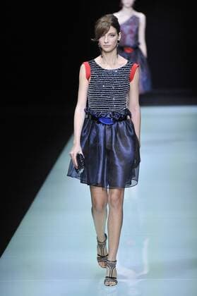 ENTERTAINMENT MODE Mailand Fashion Week - Giorgio Armani Modenschau Milan Fashion Week, Women Spring Summer 2016. Milano, Moda Donna, Primavera Estate 2016. GIORGIO ARMANIcatwalk Pictured: models  RiccardoxGiorrdanox Fotosicki