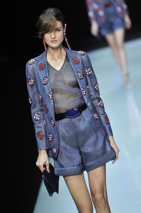ENTERTAINMENT MODE Mailand Fashion Week - Giorgio Armani Modenschau Milan Fashion Week, Women Spring Summer 2016. Milano, Moda Donna, Primavera Estate 2016. GIORGIO ARMANIcatwalk Pictured: models  RiccardoxGiorrdanox Fotosicki