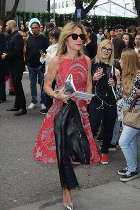 Milano, Guests arrivals at the Giorgio Armani fashion show, Milan Fashion week. Pictured: Silvia Grilli  Comi Terenghi