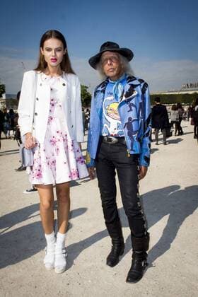 James Goldstein mit Begleitung - Paris Fashion Week, Modenschau Elie Saab - Paris, Frankreich - 03 10 2015 JBAutissier Panoramic 