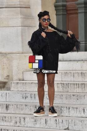 Janelle Monae - Paris, Frankreich - Paris Fashion Week, Modenschau Stella McCartney 