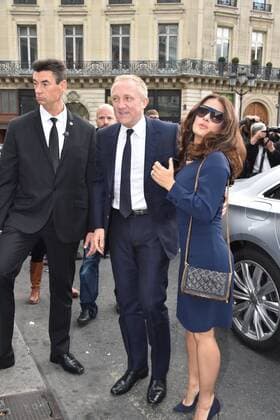 Francois - Henri Pinault & Salma Hayek-Pinault - Paris, Frankreich - Paris Fashion Week, Modenschau Stella McCartney 