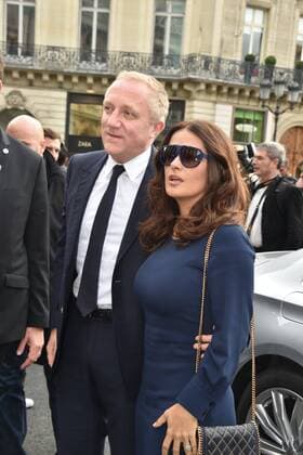 Francois - Henri Pinault & Salma Hayek-Pinault - Paris, Frankreich - Paris Fashion Week, Modenschau Stella McCartney 