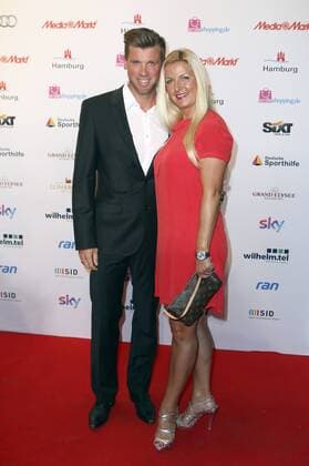 Thomas Rupprath mit Ehefrau Urte bei der Verleihung des Deutschen Sportjournalistenpreises 2015 im Hotel Grand Elysee. Hamburg, 05.10.2015 Foto:xgbrcix xFuturexImage