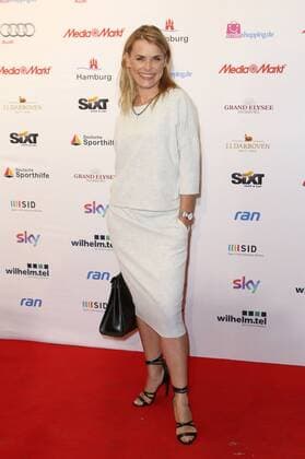 Andrea Lüdke bei der Verleihung des Deutschen Sportjournalistenpreises 2015 im Hotel Grand Elysee. Hamburg, 05.10.2015 Foto:xgbrcix xFuturexImage