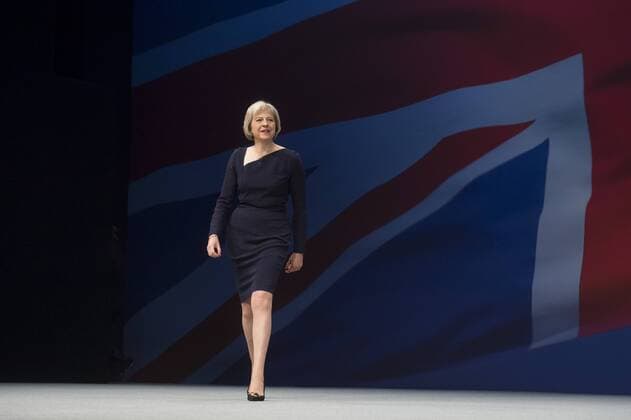 . 06 10 2015. Manchester, United Kingdom. Conservative Party Conference Day 3 at Manchester Central, Manchester, UK. Pictured is Home Secretary, Theresa May.  xBenxStevensx xi-Imagesx IIM-11174-0045
