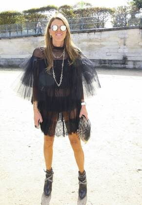 Anna Dello Russo CELEBRITES : Modenschau Valentino - Pret a Porter Printemps Ete 2016 - 06 10 2015 GwendolineLeGoffx 