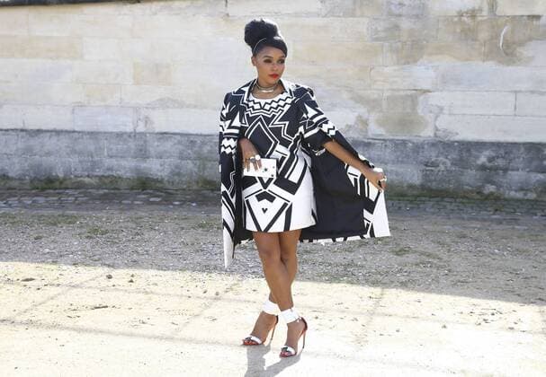 Janelle Monae CELEBRITES : Modenschau Valentino - Pret a Porter Printemps Ete 2016 - 06 10 2015 GwendolineLeGoffx 