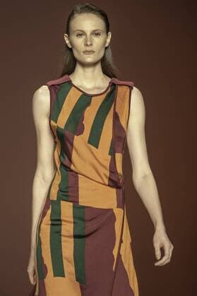 BELO HORIZONTE, MG - 06 10 2015: MINING TREND AUTUMN WINTER 2016 - Model for parade Grife Faven in the 17th edition of Trend Autumn Winter Mines 2016 06 to October 09 at Expominas - Avenida Amazonas, 6030 - Gameleira - BH - MG. .  Mour?oxPanda