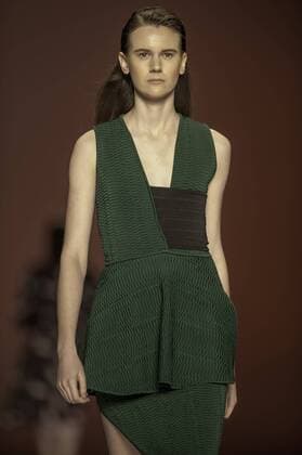 BELO HORIZONTE, MG - 06 10 2015: MINING TREND AUTUMN WINTER 2016 - Model for parade Grife Faven in the 17th edition of Trend Autumn Winter Mines 2016 06 to October 09 at Expominas - Avenida Amazonas, 6030 - Gameleira - BH - MG. .  Mour?oxPanda