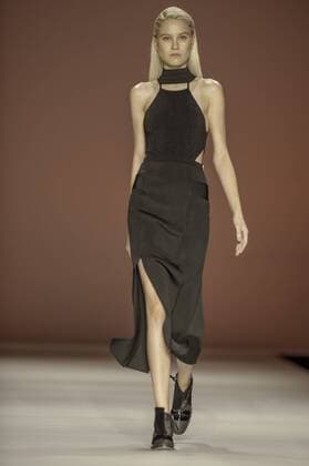 BELO HORIZONTE, MG - 06 10 2015: MINING TREND AUTUMN WINTER 2016 - Model for parade Grife Faven in the 17th edition of Trend Autumn Winter Mines 2016 06 to October 09 at Expominas - Avenida Amazonas, 6030 - Gameleira - BH - MG. .  Mour?oxPanda