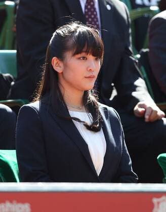 Princess Kiko watches Joao Sousa vs Lopez Feliciano at the Rakuten Japan Open Tennis Championships 2015 at Ariake colosseum Tokyo Japan on 7 Oct 2015.  (peda002702)