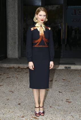Lea Seydoux CELEBRITES : Modenschau Miu Miu - Pret a Porter Printemps Ete 2016 - 07 10 2015 GwendolineLeGoffx 