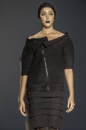 BELO HORIZONTE, MG - 07 10 2015: MINING TREND AUTUMN WINTER 2016 - Model for parade Grife LINO Villaventura in the 17th edition of Trend Autumn Winter 2016 Mines from 06 to 09 October at Expominas - Avenida Amazonas, 6030 - Gameleira - BH -. MG.  Mour?oxPanda