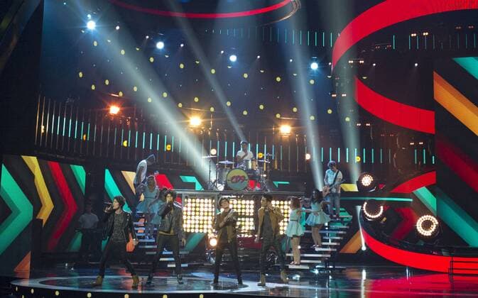 Oct. 8, 2015 - Hollywood, CALIFORNIA, USA - CD9 performs at the Latin American Music Awards, Thursday 08 October 2015, at Dolby Theater In Hollywood, California. .ARMANDO ARORIZO Hollywood USA - ZUMAa60_