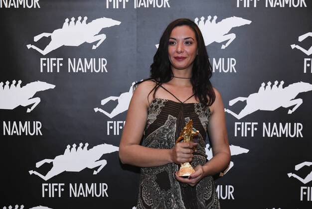 - NAMUR, BELGIUM: Loubna Abidar is pictured during the Ceremonie des Bayard prize award ceremony at the 30th edition of the FIFF Festival Internationale du Film Francophone de Namur, Friday 09 October 2015, in Namur.  JOHNxTHYS 04717592