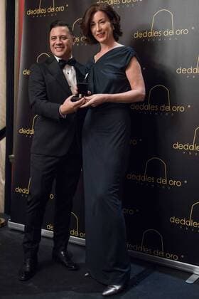 Amparo Peguero en los Premios Dedales de Oro 2015 en Madrid. 588 cordon press Amparo Peguero at the Dedales de Oro Awards 2015 in Madrid. Cordon Press 
