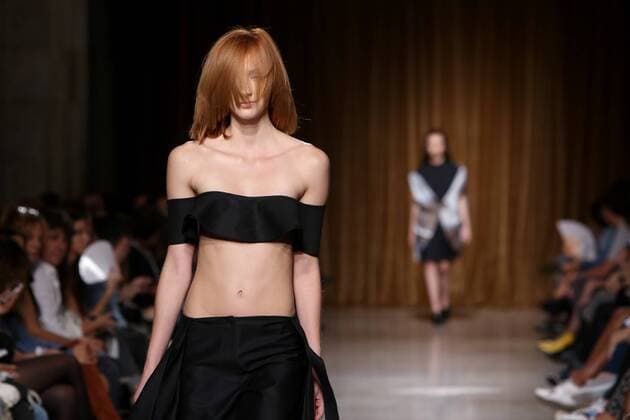Oct. 11, 2015 - Lisbon, Portugal - The Bosnian fashion designer Lidija Kolovrat presents the Spring Summer 2016 creations during Lisbon Fashion Week - Moda Lisboa The Timers at the Patio da Gale on Terreiro do Paco Square in Lisbon on October 11, 2015. Lisbon Portugal  - ZUMAn230