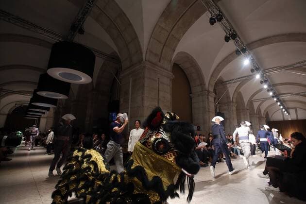 Oct. 11, 2015 - Lisbon, Portugal - The Portuguese fashion designer Nuno Gama presents the Spring Summer 2016 creations during Lisbon Fashion Week - Moda Lisboa The Timers at the Patio da Gale on Terreiro do Paco Square in Lisbon on October 10, 2015. Lisbon Portugal  - ZUMAn230