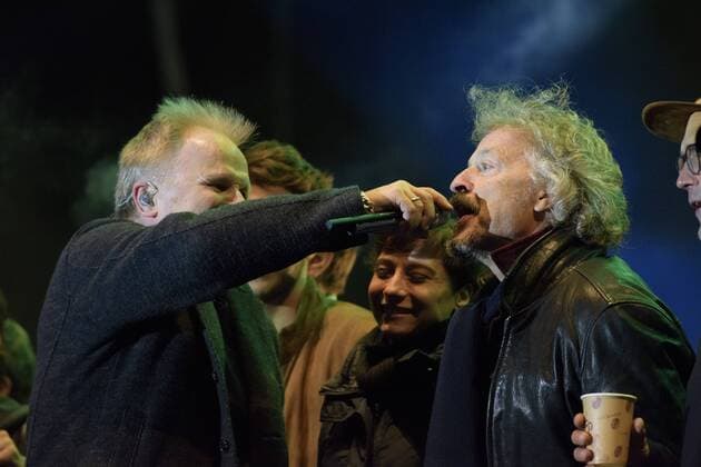 Herbert Grönemeyer und Wolfgang Niedecken - Wir. Stimmen für geflüchtete Menschen Open Air Konzert am Königsplatz, München 11.10.2015