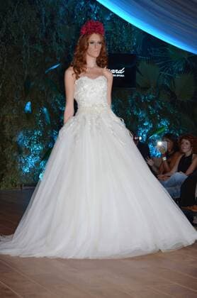 Oct. 10, 2015 - Naples, Italy - Ferdinand s collection 2015-2016 during his fashion show in Ti Sposo. Ferdinand is a Neapolitan fashion designer. Naples Italy - ZUMAp133