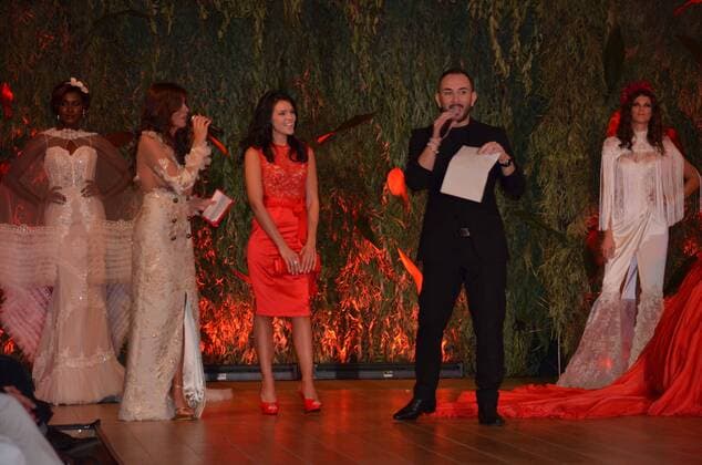 Oct. 10, 2015 - Naples, Italy - Ferdinand (2R) is a Neapolitan fashion designer presented his collection at Ti sposo fashion show. Naples Italy - ZUMAp133