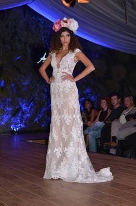 Oct. 10, 2015 - Naples, Italy - Ferdinand s collection 2015-2016 during his fashion show in Ti Sposo. Ferdinand is a Neapolitan fashion designer. Naples Italy - ZUMAp133