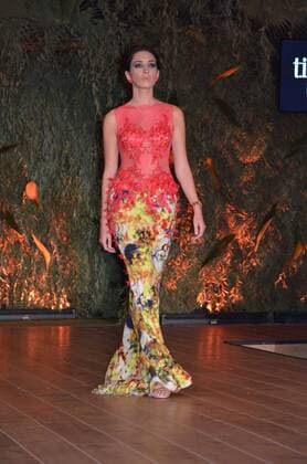 Oct. 10, 2015 - Naples, Italy - Ferdinand s collection 2015-2016 during his fashion show in Ti Sposo. Ferdinand is a Neapolitan fashion designer. Naples Italy - ZUMAp133
