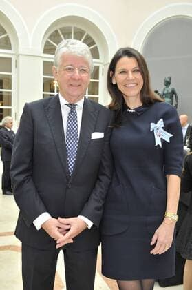 Dr. Marion Kiechle mit Ehemann Marcel Reif Bayerische Verdienstorden Verleihung Antiquarium der Residenz München München 14. Oktober 2015