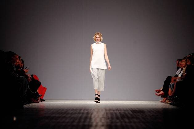The presentation of fashion designer Elena Burenina s collection for the spring-summer 2016 season at the 37th Ukrainian Fashion Week in Kyiv.  Copyright: Nosach Vitaliy 427180