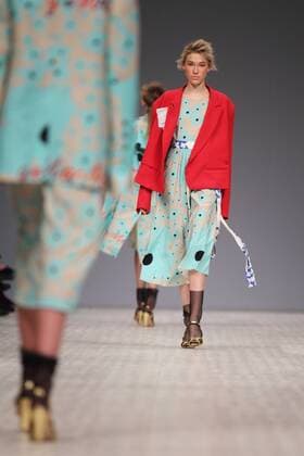 The presentation of fashion designer Lilia Poustovit s collection for the spring-summer 2016 season during the 37th Ukrainian Fashion Week in Kyiv on October 14, 2015.  Copyright: Nosach Vitaliy 427121