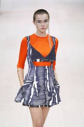 Oct. 16, 2015 - Kiev, Ukraine - A model presents a creation by Ukrainian designer ANDRE TAN during the Ukrainian Fashion Week in Kiev, Ukraine, 16 October 2015. The event presents Spring Summer 2016 collections by Ukrainian and international designers from 14 to 20 October. Kiev Ukraine - ZUMAg194
