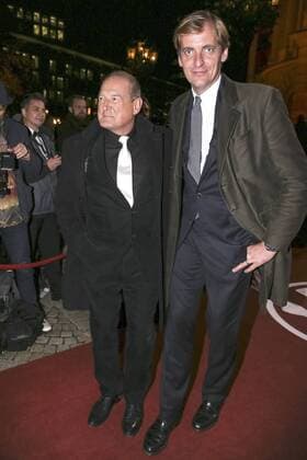 Burghart Klaussner und Lars Kraume bei der Verleihung vom Hessischen Film- und Kinopreis 2015 in der Alten Oper. Frankfurt, 16.10.2015 Foto:xP.xBackx xFuturexImage