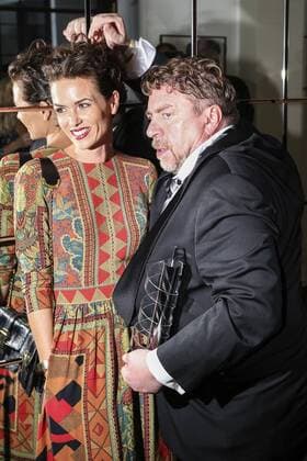 Melika Foroutan und Armin Rohde bei der Verleihung vom Hessischen Film- und Kinopreis 2015 in der Alten Oper. Frankfurt, 16.10.2015 Foto:xP.xBackx xFuturexImage