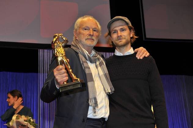 Michael Gwisdek und Robert Gwisdek Hessische Filmpreis Verleihung des Hessische Filmpreis Preis, Auszeichung, Alten Oper Frankfurt 16. Oktober 2015