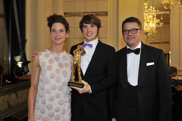 Bibiana Beglau und Emanuel Brot Hessischer Filmpreis Preis, Auszeichung, Alten Oper Frankfurt 16. Oktober 2015