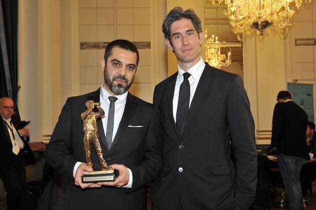 Yallami Underground und Nadav Schürmann Hessische Filmpreis Verleihung des Hessische Filmpreis Preis, Auszeichung, Alten Oper Frankfurt 16. Oktober 2015