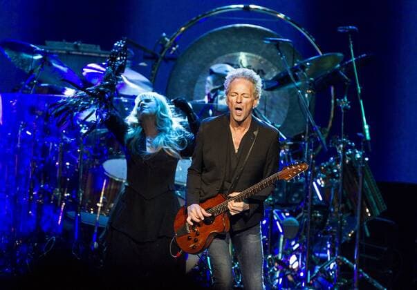 Jan. 16, 2015 - St. Paul, MN, U.S. - Lindsey Buckingham, right, and Stevie Nicks perform with Fleetwood Mac at Xcel Energy Center in St. Paul January 16, 2015. - ZUMAm42