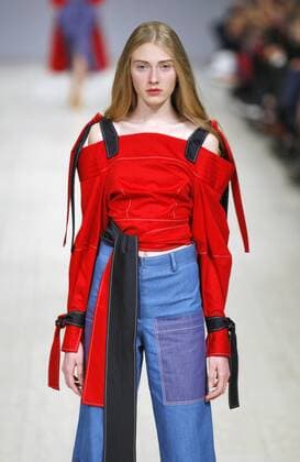 Oct. 17, 2015 - Kiev, Ukraine - A model presents a creation by Ukrainian designer Kate Silchenko during the Ukrainian Fashion Week in Kiev, Ukraine, 17 October 2015. The event presents Spring Summer 2016 collections by Ukrainian and international designers from 14 to 20 October. Kiev Ukraine  - ZUMAn230