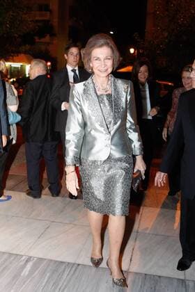 Oct. 18, 2015 - Athens, GREECE - Queen Sofia of Spain attends concert with The Israel Philharmonic Orchestra led the renowned conductor Zubin Mehta. Zubin Mehta is an Indian conductor of Western classical music. He is the Music Director for Life of the Israel Philharmonic Orchestra and the Main Conductor for Valencia s opera house. Athens GREECE - ZUMAv62_