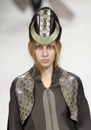 Oct. 18, 2015 - Kiev, Ukraine - A model presents a creation by Ukrainian KIR-KHARTLEY during the Ukrainian Fashion Week in Kiev, Ukraine, 18 October 2015. The event presents Spring Summer 2016 collections by Ukrainian and international designers from 14 to 20 October. Kiev Ukraine - ZUMAg194