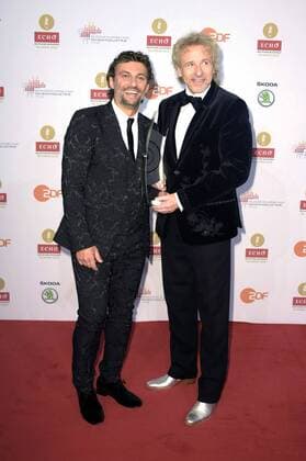 Jonas Kaufmann und Thomas Gottschalk beim Echo Klassik 2015 im Konzerthaus. Berlin, 18.10.2015 Foto:xFredericx xFuturexImage