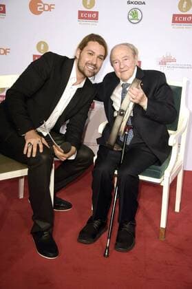 David Garrett und Menahem Pressler beim Echo Klassik 2015 im Konzerthaus. Berlin, 18.10.2015 Foto:xFredericx xFuturexImage