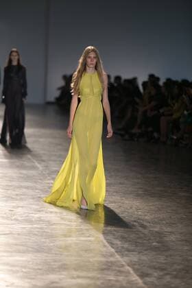 SAO PAULO, Brazil - 10 19 2015: SAO PAULO FASHION WEEK WINTER 2016- Animale during the Sao Paulo Fashion Week Winter 2016 held at Ibirapuera Park.  Ci?axNeder
