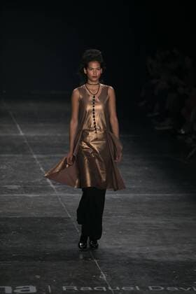 SAO PAULO, Brazil - 10 19 2015: SAO PAULO FASHION WEEK WINTER 2016- A Rachel Davidowicz during Sao Paulo Fashion Week Winter 2016 held at Ibirapuera Park.  Ci?axNeder