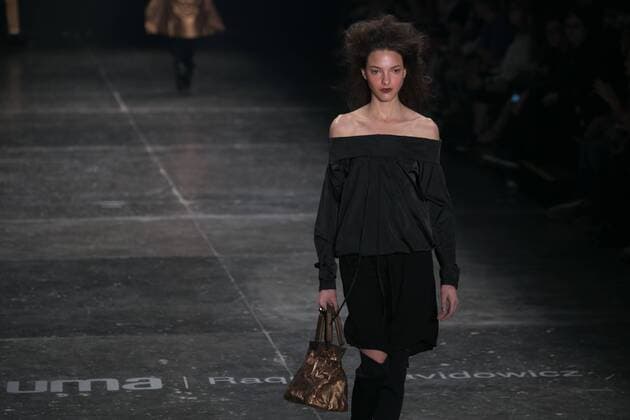 SAO PAULO, Brazil - 10 19 2015: SAO PAULO FASHION WEEK WINTER 2016- A Rachel Davidowicz during Sao Paulo Fashion Week Winter 2016 held at Ibirapuera Park.  Ci?axNeder